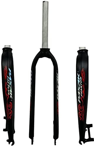 NURUGURE Forcella Rigida per Bicicletta Suspeion Forks, Anteriore in Alluminio per Mountain Bike da 26 27,5 29 Pollici Accessori per MTB Freno a Disco 9 mm Sgancio rapido