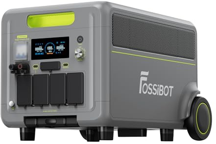FOSSiBOT F7200 Power station LiFePO4 5222Wh Centrale elettrica portatile, CA 7200W Generatore Solare, UPS Power station Campeggio/Camper/Corrente di emergenza, 5 anni di garanzia