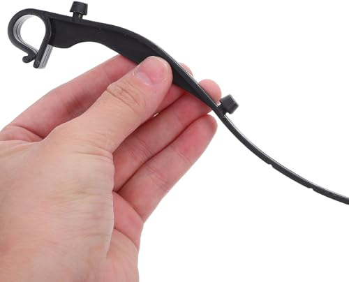 Baluue 50 Clip di Protezione per Grondaie in Plastica Nera Ganci di Fissaggio per Reti Anti-Intasamento Supporti Resistenti per Grondaie Quadrate Installazione Rapida per Uso