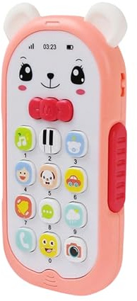 Leksakstelefon - Låtsasmobiltelefon Med Och Ljud - Pedagogisk Telefonleksak,För Bil Resa Barnvagn Barnstol Klassrum Lekrum Pojkar Flickor Förskola Förskolebarn Födelsedag