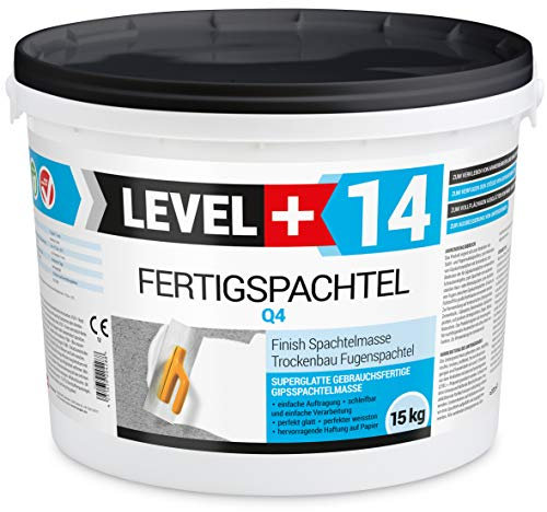 15 kg Fertigspachtel Spachtelmasse Glättspachtel Fugenspachtel reinweiss Weiß RM14