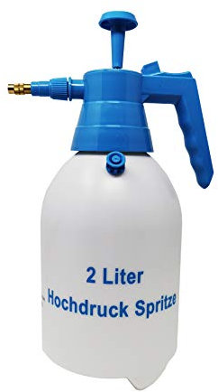 Drucksprüher 2l Gartenspritze verstellbare Messingdüse Handsprüher 2 Liter Inhalt Drucksprüher klein