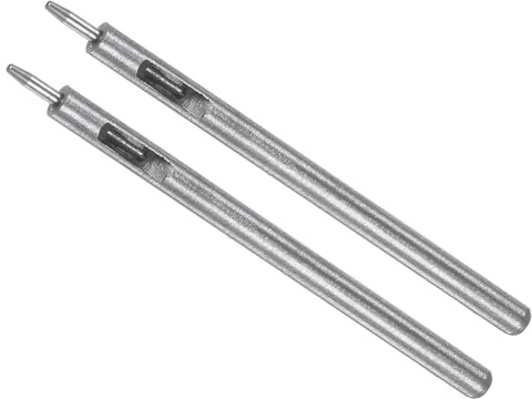 CoCud Leder Lochzange, 1,2 mm Knopfdurchmesser, 6 mm Schaft, Stahl Rundlochzange Nieten Setzer - (Anwendungen: für Lederhandwerk DIY Bekleidung Stoff), 2 Stück
