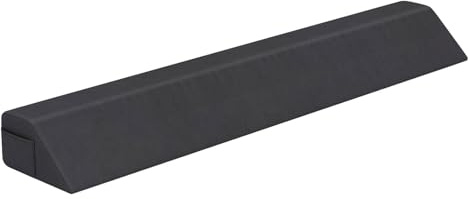 Multigot Full/Twin Size Bed Wedge Pillow, Trapezoidal Bed Gap Filler with 2 Side Pockets, Long Headboard Pillow Bolster Pillow Between Your Mattress & Headboard (137 x 26 x 13cm)
