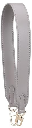 PTNKUIIY 60cm Schulterriemen Schultergurt für Schultertasche Tragetaschen und Handtaschen 3cm Breit Lederriemen Tragegurt PU-Leder Schultergurt Taschengurt Ersatz Leder Trageriemen DIY Riemen -grau