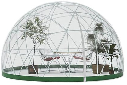 FANYING Tenda a Bolle con Cupola da Giardino da 12 Piedi, Serra con Cupola Geodetica Aggiornata, Casa con Cupola da Giardino Impermeabile Adatta per Patio e Luoghi da Pranzo
