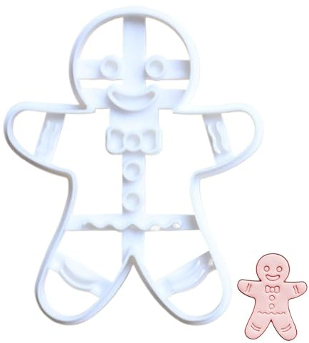 Wpsagek Lebkuchenmann-Ausstecher,Lebkuchen-Ausstecher,Weihnachten geschnitzte Keksausstecherform - Weihnachts-Lebkuchenmann-Ausstechformen, Feiertagsplätzchen-Ausstechformen, Formen zum Backen in der