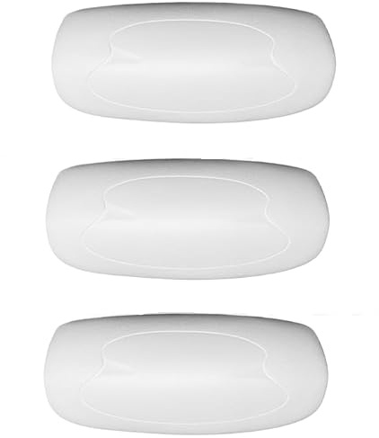 3-Pack 72597 72596 Spa Neck Pillow for Hot Spring Highlife Series Spas from 1997-2007, 13.2”L x 5.5”L, Cool Gray Hot Tub Spa Head Rest Pillows for Watkins Five Years Free Replacement