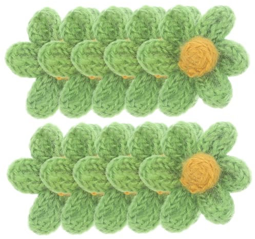 Housoutil 10stücke Diy Bestickte Patches Aus Garn Bestickte Blumen Applique Romantische Blumen Patches