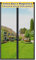 HOFUDON Mosquitera Puerta Magnetica, 120x220cm Cortina Mosquiteras para Exterior Barras Magnéticas Completas de Arriba Abajo, Cierre Hermético sin Huecos, Malla de Fibra de Vidrio sin Taladrar