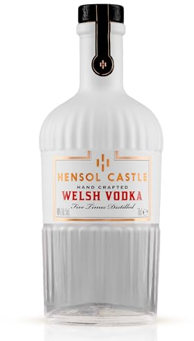 Hensol Castle Premium Welsh Vodka 70cl (40% ABV) | Five Times Distilled Potato Spirit | Hand Crafted Charcoal-Filtered Cocktail Vodka – Perfect Sipping Spirit Alcohol Drink Gift for Women & Men