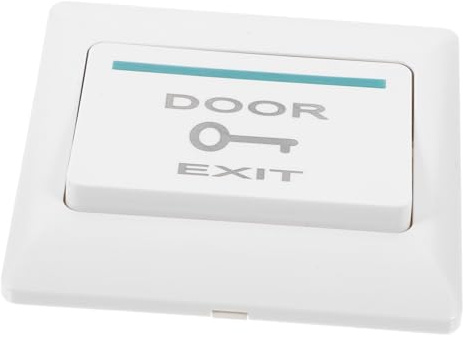 Homoyoyo Panel de Interruptor para Control de Acceso Puerta Botón Pulsador de con Reseteo Automático de Pared Resistente y Flexible para Timbre y Liberación de Puerta Montaje Superficie o