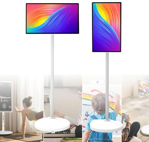 Smart TV portátil de 24 Pulgadas con Android Pantalla táctil FHD 1080P para películas Juegos presentaciones(6+64G)
