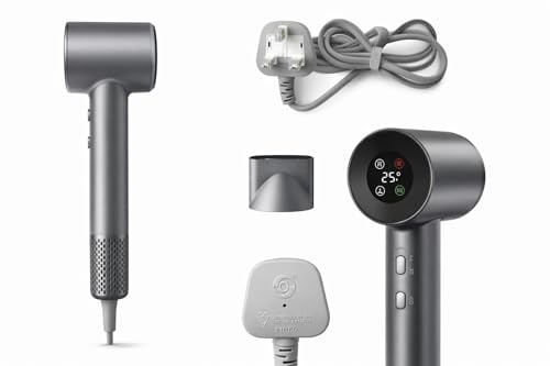 Ionic Hairdryer 110,000 RPM | Professional Hair Dryer for Women & Salon Use | Fast Dry Brushless Motor | Negative Ion Technology | Smart Digital Display | Low Noise Blow Dryer | Gift Box Included | Professional, Women & Salon Use, Fast Dry, Negative Ion Technology, Smart Digital Display, Low Noise, Gift Box Included