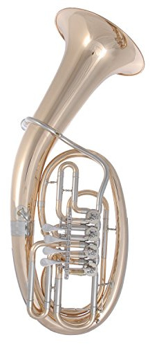Tuyama® THG-184 Tenorhorn in B (4 Drehventile) Goldmessing mit Koffer
