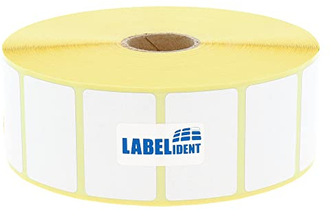 Zebra kompatible Papier Etiketten, Z-Perform 1000T - 38,1 x 25,4 mm - formatgleich mit Zebra 880003-025D - 2.580 Etiketten für Zebra Drucker auf 25 mm Kern, selbstklebend