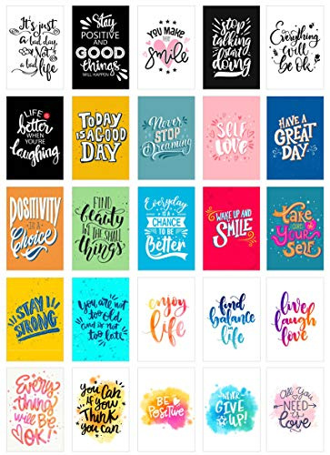 Edition Seidel Set de 25 Karten divertido Juego de tarjetas postales con refranes – Idea de regalo – Idea de decoración – Amor, amistad, vida, motivación – Postcrossing – Tarjetas de cumpleaños
