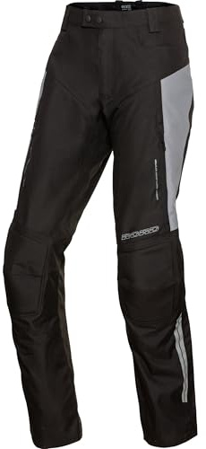 Road Pantalones de moto Touring Textil 2.0, para hombre, para todo el año, negro / gris, XL