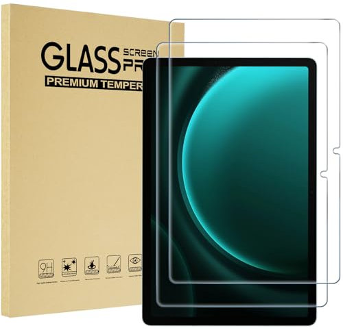 ProCase 2 Pack Screen Protectors for Galaxy Tab S10+ Plus 2024/Tab S9 FE+ Plus/Tab S9+ Plus 2023 12.4/9H Hardness HD Clear Tempered Glass Film Guard for 12.4 inch Galaxy Tablet S10+/S9+ /S9 FE+