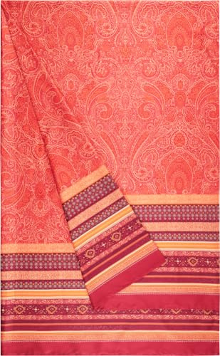 Bassetti Maser Foulard aus 100% Baumwolle in der Farbe Geranienrot R1, Maße: 270x270 cm - 9328431