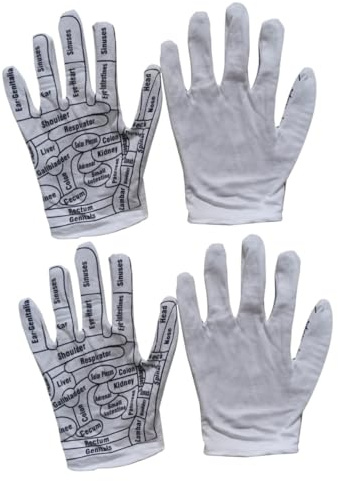 FOMIYES 2paare Massagehandschuhe Elastischem Material Tragbare Wiederverwendbare Massagehandschuhe Für Ganzkörperliche Entspannung Und Wellness Im Innenbereich