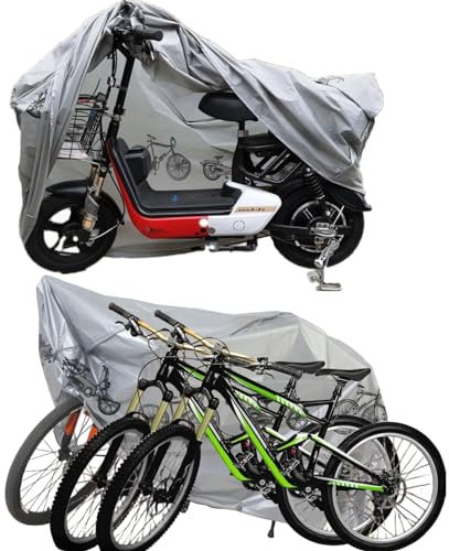 Telo Copri Bicicletta,Copribici Bici Impermeabile,Copri Bicicletta Esterno per Bici,Copertura Biciclette Esterno,Universale Copri Bicicletta da Esterno Anti Polvere Pioggia Anti Neve Protezione UV