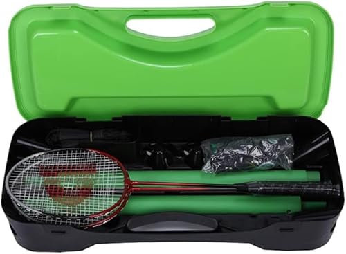 Badminton-Netz 3 m, mit Tragetasche, tragbares Badminton-Netz, höhenverstellbar, Volleyball-Tennis-Badminton-Netzrahmen-Set, Badminton-Netz