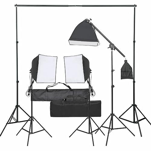 ShGaxin Kit de studio photo avec set de lumières, fonds de Noël, fond photo, accessoires photographiques, studio photo, kit photo studio,