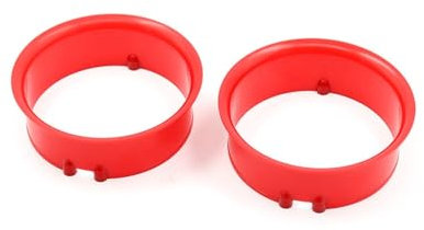 QXWRLD 3-Zoll-Mikrokanal-Rahmensatz aus Kohlefaser for 1408-Motoren, Rc, FPV, Racing, Quadrocopter DIY Drohnenbausatz(2 red Prop Guard)