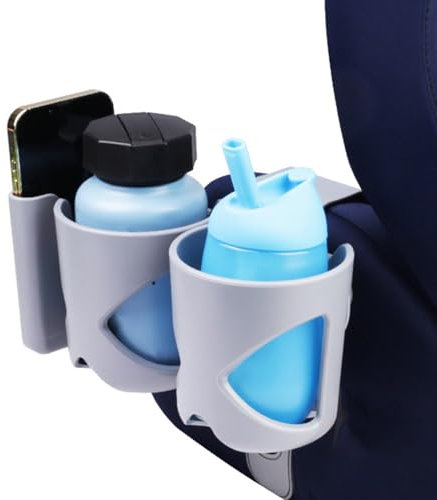 Rollstuhl-Getränkehalter, Flaschenhalter für Rollstuhl - Auto-Kindersitz-Telefonständer | Verstellbarer Getränkehalter, automatischer Kinderbecherhalter für Rollstuhl, Gehhilfe, Fahrrad
