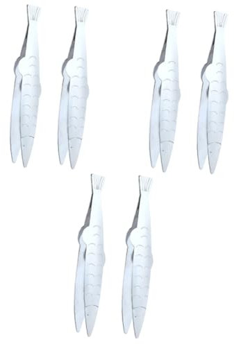 IMIKEYA 3 Ensembles Clip En Arête De Poisson Écailleur Pince À Épiler Poêle Ustensiles De Cuisine Cueilleur D'arêtes De Poisson Pince À Os De Poisson Acier Inoxydable Silver 2 Pièces * 3