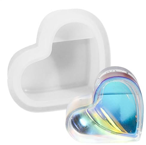 Stampo in silicone per sapone, stampo per candele per il cuore Titolare 3D