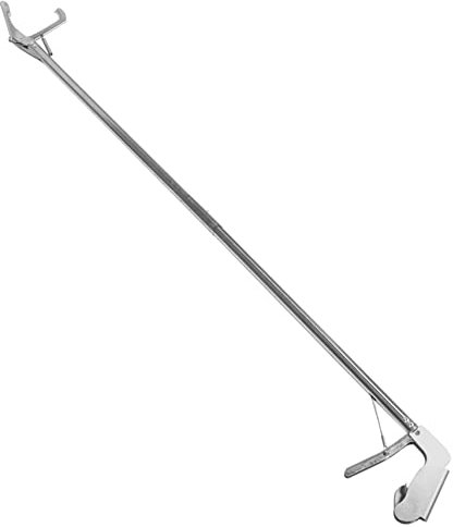 HAPINARY Edelstahl Schlangenfänger Clip Faltbar Mit Schloss 1,2m rutschfeste Greiferzange Für Garten Landwirtschaft Und Outdoor