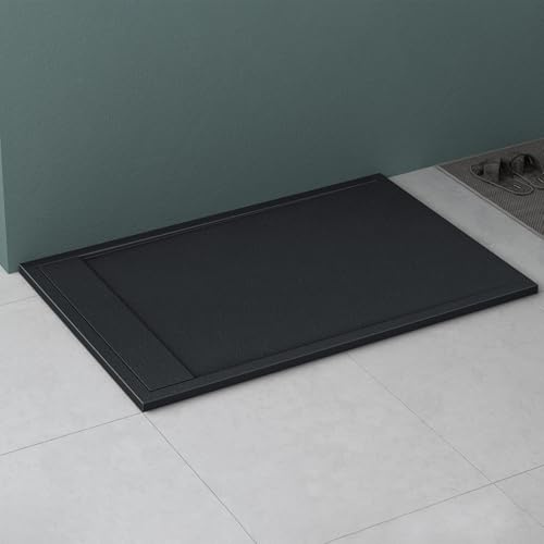 Mai & Mai Duschwanne 90x160x3cm Duschtasse aus Mineralguss | Mineralgusswanne in Anthrazit Matt, Rechteckig DIN-Anschlüsse Geoma10