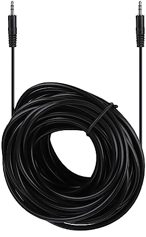 Cosiki Câble Audio blindé en Cuivre pour Haut-parleurs et Casque 30 M, 3,5 Mm Mâle vers Mâle pour Système Audio HiFi, qualité Sonore Longue Durée, Idéal pour les Amateurs de Musique et les (10m)