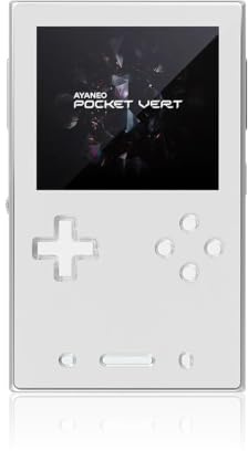 AYANEO Pocket VERT: console portatile retrò in formato verticale con Snapdragon 8+ Gen 1, display da 3,5 pollici a 60 Hz con 615 PPI e corpo in alluminio lavorato a CNC (Bianco lunare, 8GB+128GB)