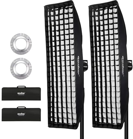 GODOX 30x120cm Rejilla de Nido de Abeja Softbox Bowens Monte Grid Honeycomb Softbox para Strobe Flash de Estudio(FW30*120)