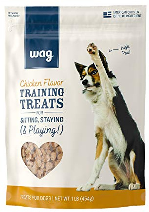Amazon Basics Chicken Flavor Training Treats for Dogs, 1 lb. Bag (16 oz) (Previously Wag)