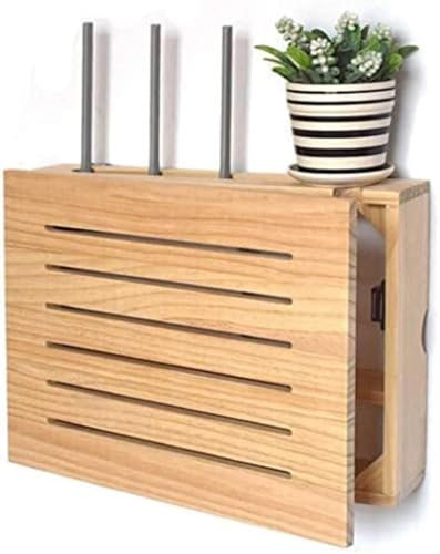 Yoeoefuo Router Box Kabel Verstecken Wand Steckdosen Box Modisch Routers Aufbewahrungsbox Wandmontierte Regal Halter Router Schrank Wandbox Routerkasten (Size : 39.5x23.5x9.5cm)