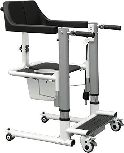 Patientenlifter für zu Hause, ferngesteuerte elektrische Patientenlifthilfe, Badezimmer-Rollstuhl-Duschstühle für behinderte ältere Menschen mit um 180° geteiltem Sitz