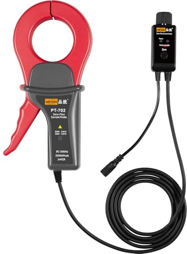 PINTECH AC/DC Current Clamp Probe for Oscilloscope 50kHz Bandwidth, 4000A, Zero Flux Current Probe with BNC Connector, PT-702