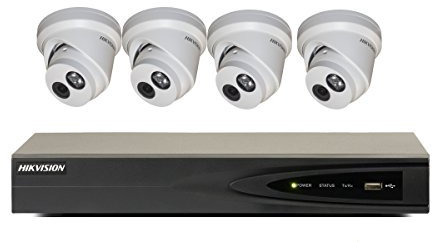 Hikvision 5Mp Ip 3 Or 4 X Cameras Kit 4K Nvr Network Recorder Surveillance With 5Mp Ip 3 Or 4 X Ds-2Cd2355Fwd-I (1Tb Surveillance Hdd, 4 X Ip Cameras Kit)