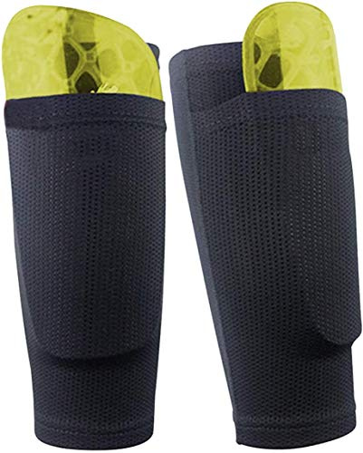Dokpav Football Protège-Tibia Chaussettes, Manches Double Couche Protège-Tibias Respirant pour Enfant Adolescent Adulte - Football Jeux débutant ou Elite athlétisme-Pas de Protège-Tibia en Plastique