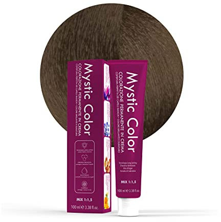Mystic Color - Colore Biondo Scuro 6 - Tinta per Capelli - Colorazione Professionale in Crema a Lunga Durata - Con Cheratina Idrolizzata, Olio di Argan e Calendula - 100 ml