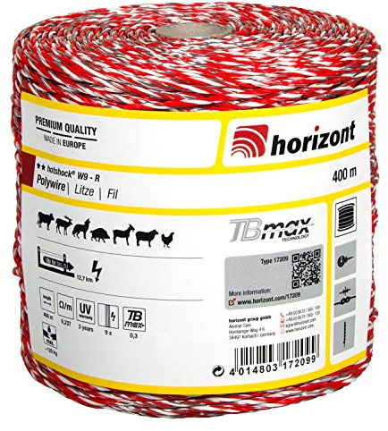 Litze hotSHOCK W9, TBM System, 9 Leiter, 400m Rolle