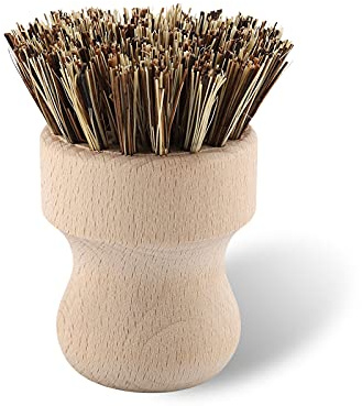 Potato Scrubber, Soft Bristles Mushroom Cleaning Brush Fruit and Vegetable Brush Scrubber Mini Dish Brush with Wooden Handle for Home Kitchen Restaurant