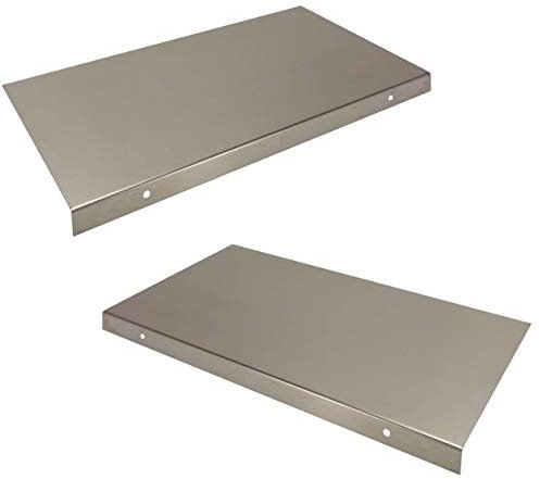 RICAMBIO CAPPA PROTEZIONE PENSILE CUCINA ALETTE FIANCHI ACCIAIO CAPPE RICAMBI AL35cm ACCIAIO INOX MADE IN ITALY