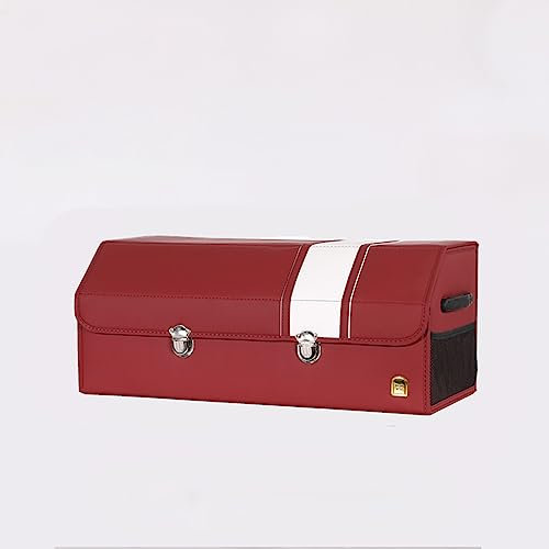 BAGLEV Auto Kofferraum Organizer,Zusammenklappbarer Aufbewahrungsbox,Für Dodge Viper Dart RAM Caliber Nitro Avenger Journey Tragbar Wasserdichter Feuchtigkeitsschutz,A-Wine red-L
