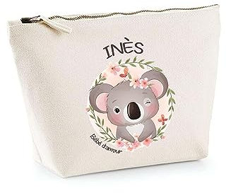 Trousse INES Bébé d Amour Koala | Pochette Enfant Mignonne Toilette Maquillage Idée Cadeau pour Jeune