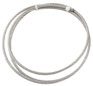 LIUCHUCHU Stahlseil 304 Edelstahl-Drahtseil-weiches Fischen-Hebekabel 7 * 7/7 * 19 Wäscheleine 3mm 4mm Durchmesser Drahtseil (Color : 7X19 Diameter 3mm, Größe : 1M)
